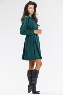 Sukienka Model A668 Bottle Green - awama Awama Sukienka Model A668 Bottle Green - awama Awama