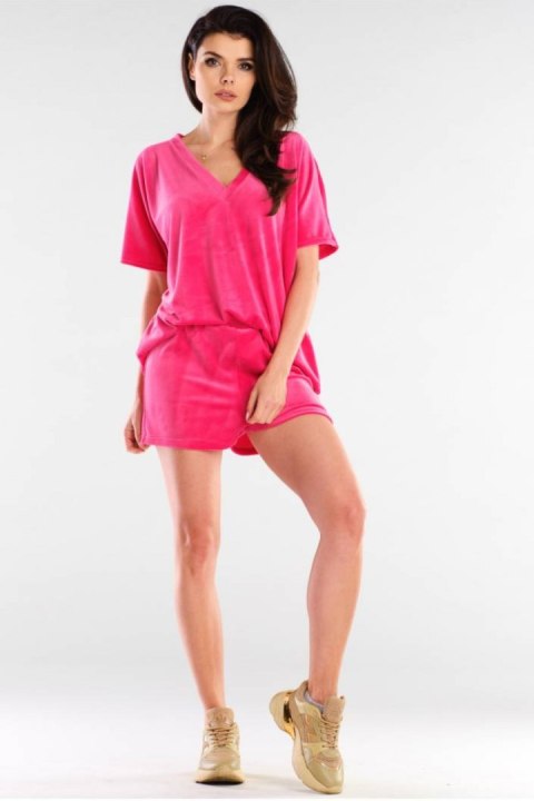 Szorty Damskie Model A418 Pink - awama Awama Szorty Damskie Model A418 Pink - awama Awama