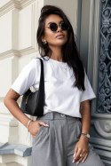 Tshirt Damski Model B57 White - IVON IVON Tshirt Damski Model B57 White - IVON IVON