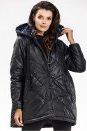 Kurtka Damska Model A687 Black - awama Awama Kurtka Damska Model A687 Black - awama Awama