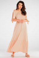 Spódnica Model A431 Beige - awama Awama Spódnica Model A431 Beige - awama Awama