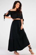 Spódnica Model A431 Black - awama Awama Spódnica Model A431 Black - awama Awama