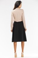 Spódnica Model A673 Black - awama Awama Spódnica Model A673 Black - awama Awama