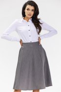 Spódnica Model A673 Grey - awama Awama Spódnica Model A673 Grey - awama Awama