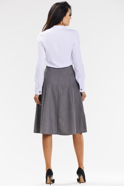 Spódnica Model A673 Grey - awama Awama Spódnica Model A673 Grey - awama Awama