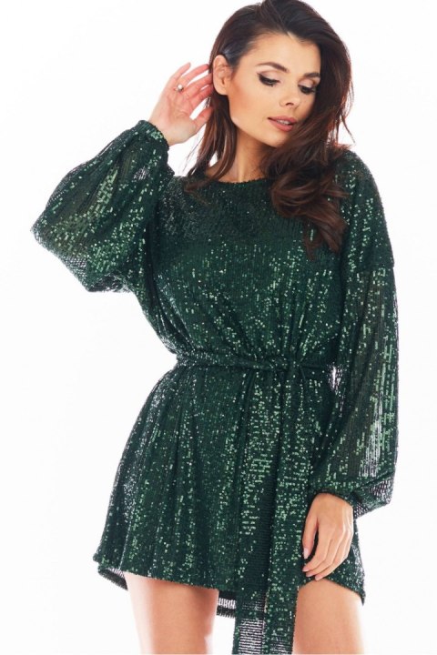 Sukienka Model A400 Cekiny Green - awama Awama Sukienka Model A400 Cekiny Green - awama Awama