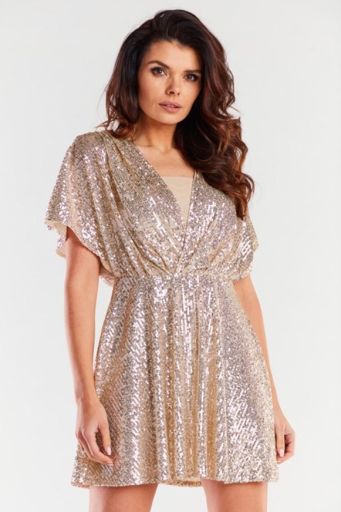 Sukienka Model A488 Beige - awama Awama Sukienka Model A488 Beige - awama Awama