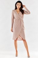 Sukienka Model A548 Beige - awama Awama Sukienka Model A548 Beige - awama Awama