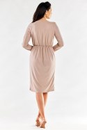 Sukienka Model A548 Beige - awama Awama Sukienka Model A548 Beige - awama Awama