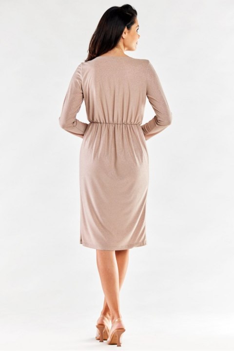 Sukienka Model A548 Beige - awama Awama Sukienka Model A548 Beige - awama Awama