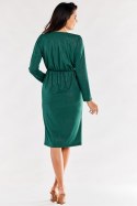 Sukienka Model A548 Bottle Green - awama Awama Sukienka Model A548 Bottle Green - awama Awama
