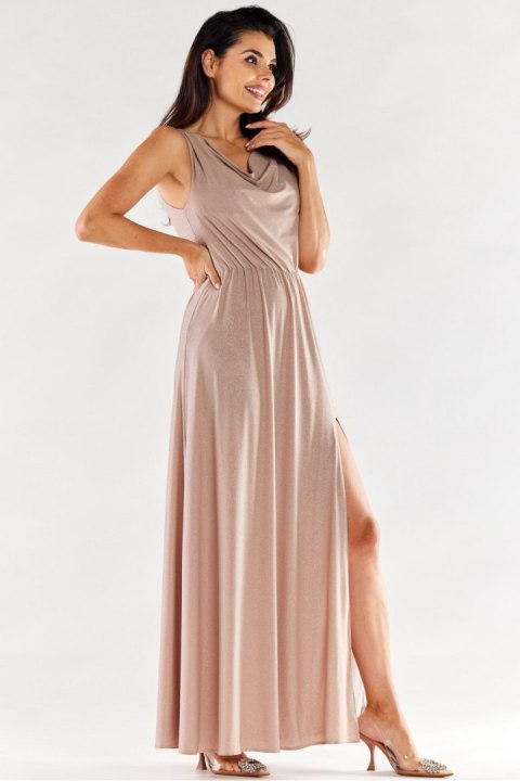 Sukienka Model A553 Beige - awama Awama Sukienka Model A553 Beige - awama Awama