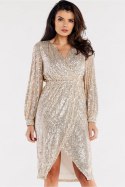 Sukienka Model A565 Beige - awama Awama Sukienka Model A565 Beige - awama Awama