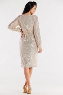 Sukienka Model A565 Beige - awama Awama Sukienka Model A565 Beige - awama Awama