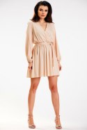 Sukienka Model A577 Beige - awama Awama Sukienka Model A577 Beige - awama Awama