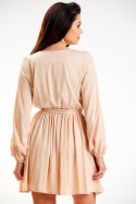 Sukienka Model A577 Beige - awama Awama Sukienka Model A577 Beige - awama Awama