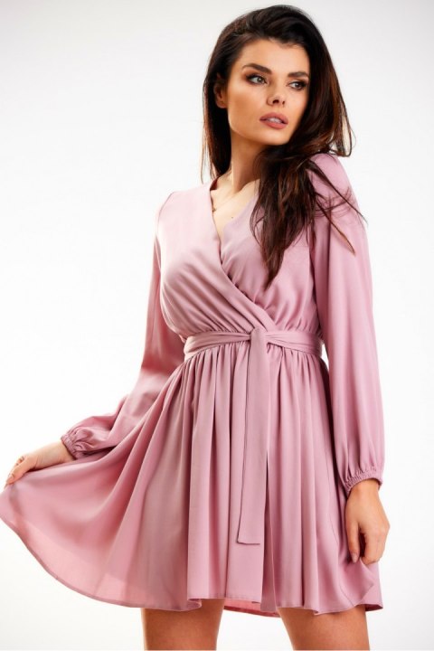 Sukienka Model A577 Dirty Pink - awama Awama Sukienka Model A577 Dirty Pink - awama Awama