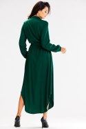 Sukienka Model A601 Bottle Green - awama Awama Sukienka Model A601 Bottle Green - awama Awama
