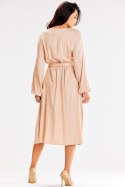 Sukienka Model A602 Beige - awama Awama Sukienka Model A602 Beige - awama Awama