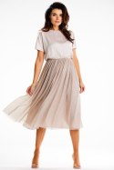Sukienka Model A627 Beige - awama Awama Sukienka Model A627 Beige - awama Awama