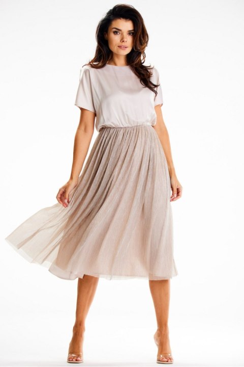Sukienka Model A627 Beige - awama Awama Sukienka Model A627 Beige - awama Awama