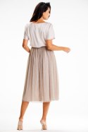 Sukienka Model A627 Beige - awama Awama Sukienka Model A627 Beige - awama Awama