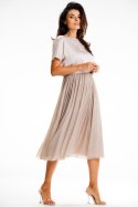 Sukienka Model A627 Beige - awama Awama Sukienka Model A627 Beige - awama Awama