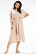 Sukienka Model A642 Beige - awama Awama Sukienka Model A642 Beige - awama Awama