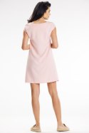 Sukienka Model A647 Powder Pink - awama Awama Sukienka Model A647 Powder Pink - awama Awama