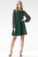 Sukienka Model A694 Bottle Green - awama Awama Sukienka Model A694 Bottle Green - awama Awama