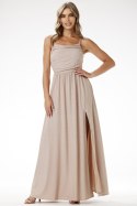 Sukienka Model A696 Beige - awama Awama Sukienka Model A696 Beige - awama Awama