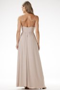 Sukienka Model A696 Beige - awama Awama Sukienka Model A696 Beige - awama Awama