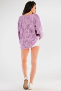 Sweter Damski Model A444 Violet - awama Awama Sweter Damski Model A444 Violet - awama Awama