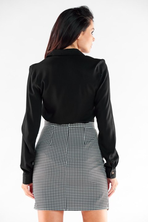 Spódnica Model A530 Houndstooth - awama Awama Spódnica Model A530 Houndstooth - awama Awama