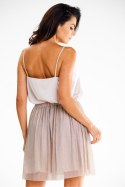 Spódnica Model A631 Beige - awama Awama Spódnica Model A631 Beige - awama Awama