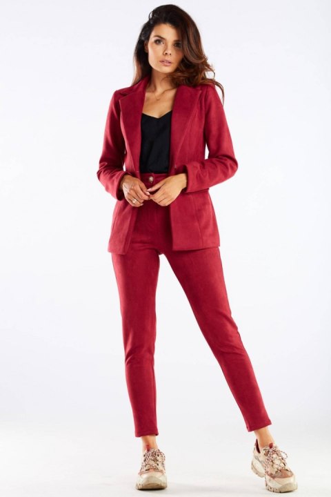 Spodnie Damskie Model A461 Bordo - awama Awama Spodnie Damskie Model A461 Bordo - awama Awama