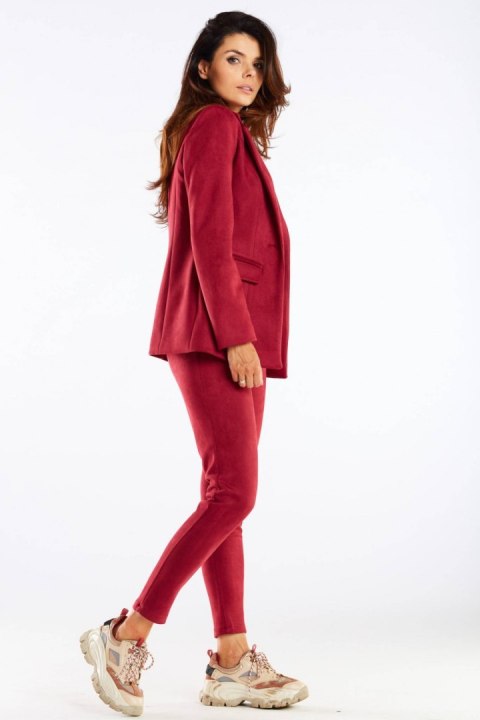 Spodnie Damskie Model A461 Bordo - awama Awama Spodnie Damskie Model A461 Bordo - awama Awama