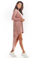 Sukienka Model A379 Pink Welur - awama Awama Sukienka Model A379 Pink Welur - awama Awama