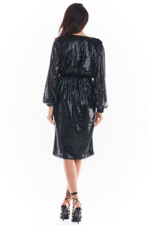 Sukienka Model A399 Cekiny Black - awama Awama Sukienka Model A399 Cekiny Black - awama Awama