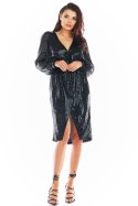 Sukienka Model A399 Cekiny Black - awama Awama Sukienka Model A399 Cekiny Black - awama Awama