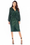 Sukienka Model A399 Cekiny Green - awama Awama Sukienka Model A399 Cekiny Green - awama Awama