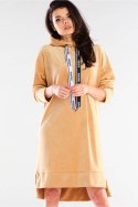 Sukienka Model A413 Beige - awama Awama Sukienka Model A413 Beige - awama Awama