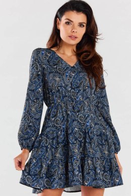 Sukienka Model A470 Navy Pattern - awama Awama