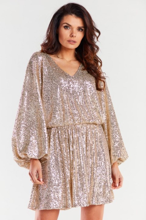 Sukienka Model A485 Beige - awama Awama Sukienka Model A485 Beige - awama Awama