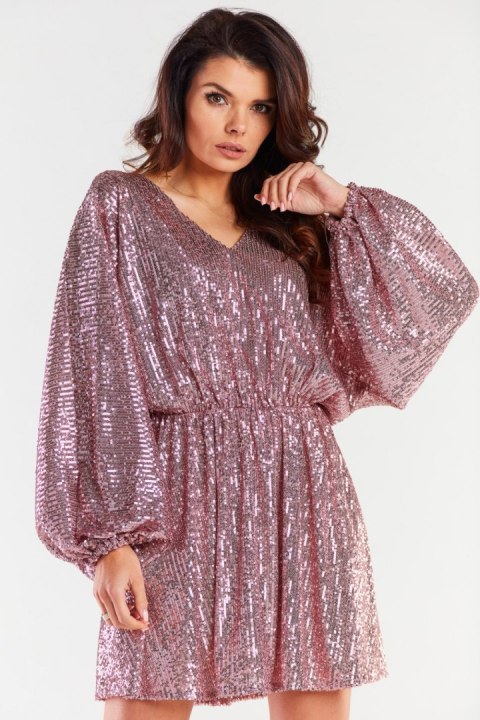 Sukienka Model A485 Pink - awama Awama Sukienka Model A485 Pink - awama Awama
