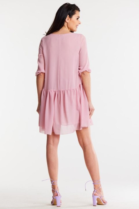 Sukienka Model A514 Powder Pink - awama Awama Sukienka Model A514 Powder Pink - awama Awama