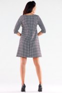 Sukienka Model A521 Houndstooth - awama Awama Sukienka Model A521 Houndstooth - awama Awama