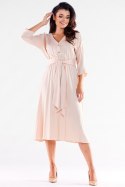 Sukienka Model A522 Beige - awama Awama Sukienka Model A522 Beige - awama Awama