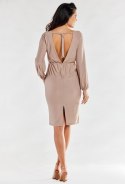 Sukienka Model A551 Beige - awama Awama Sukienka Model A551 Beige - awama Awama