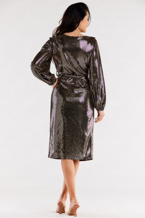 Sukienka Model A564 Gold Dots - awama Awama Sukienka Model A564 Gold Dots - awama Awama